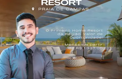 Apartamento em carneiros | praia de campas | conceito resort | alta rentabilidade | lazer completo