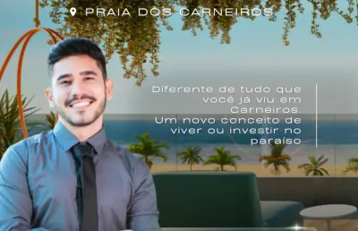 Flat na praia dos carneiros | 2 quartos | pertinho do mar e do acquaventura