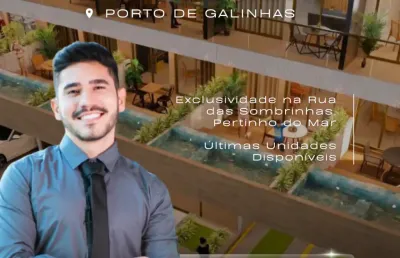 Flat em porto de galinhas | rua das piscinas naturais | térreo c/ piscina priv.