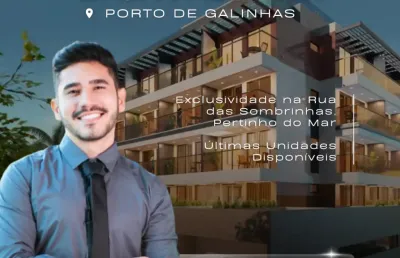 Flat em porto de galinhas | rua das piscinas naturais | térreo c/ piscina priv.