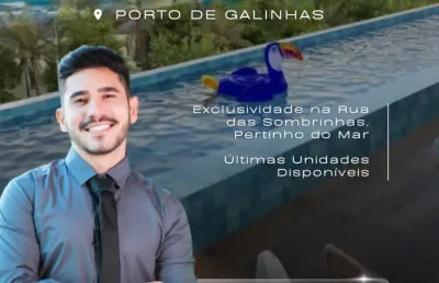 Flat em porto de galinhas | rua das piscinas naturais | térreo c/ piscina priv.