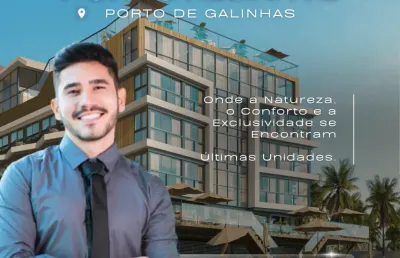 Flat beira-mar em porto de galinhas | alto padrão de acabamento | colado no centrinho