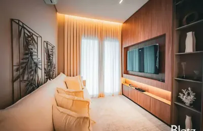 Apartamento garden mobiliado e decorado com 2 dormitórios, suíte e jardim privativo