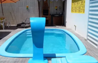 Casa em tamandaré/carneiros c/4 quartos, sendo 1 suíte, com piscina e churrasqueira por temporada