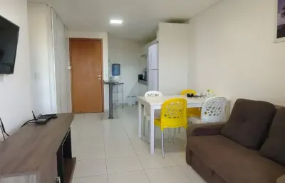 Apartamento com 1 quarto 46m² praia de carneiros mobiliado condomínio resort beira mar