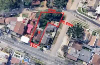 Terreno comercial para alugar na rua professor nilo brandão, 552, são lourenço, curitiba, 664 m2 por r$ 3.200