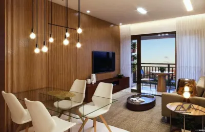 Apartamento quarto e sala na melhor localização do itaigara com uma vaga de garagem e rooftop com piscina!
