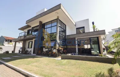 Casa em condomínio fechado com 4 quartos à venda na rua do gramal, --, campeche, florianópolis, 275 m2 por r$ 3.770.000