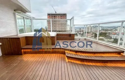 Cobertura com 3 quartos para alugar na rua afonso pena, --, canto, florianópolis, 172 m2 por r$ 7.200