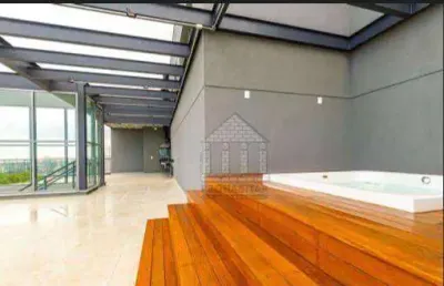 Cobertura com 4 suítes, 5 vagas à venda, 410 m² por r$ 7.500.000 - jardim das acácias - são paulo/sp