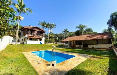 Sobrado com 5 quartos à venda na lagoa grande no embu-guaçu/sp
