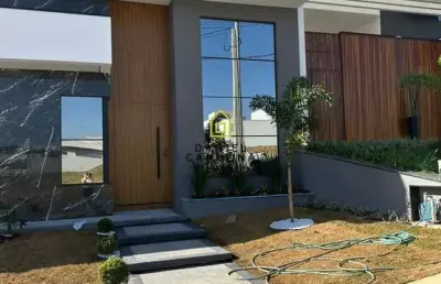 Linda casa térrea 03 suítes - residencial milano-indaiatuba/sp