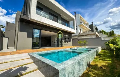 Casa assobradada alto padrão 03 suítes - condomínio villa paradiso - indaiatuba/sp