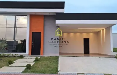 Linda casa térrea 03 suítes - jardim laguna - indaiatuba/sp