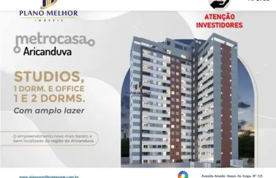 Apartamento à venda próximo ao shopping aricanduva com 1 e 2 dormitórios, sala 2 ambientes com sacada com 28,21m² à 36,31m² - venha escolher o seu!  - ap1763