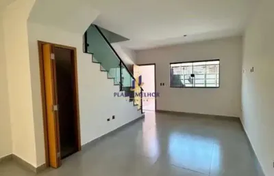 Sobrado novo à venda com 2 suítes 1 vaga de auto com 3 pavimentos com área gourmet em salão de festas com 117 m² de área construída - opção com 3 dormitórios com 1 suíte e 3 vagas - ca2592