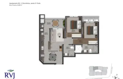 Apartamento com 2 quartos à venda na Rua Lauro Linhares, 1815, Trindade, Florianópolis