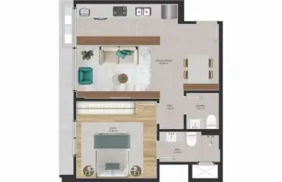 Apartamento com 1 quarto à venda na Rua José Boiteux, 155, Centro, Florianópolis