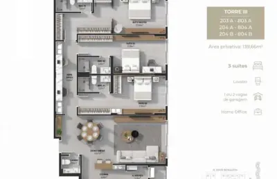 Apartamento com 3 quartos à venda na Rua Marcílio Dias, 7, Estreito, Florianópolis