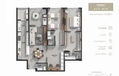 Apartamento com 2 quartos à venda na Rua Marcílio Dias, 7, Estreito, Florianópolis