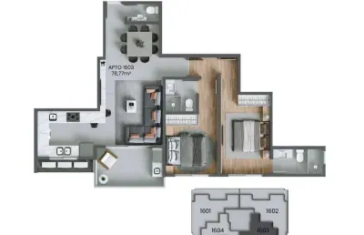 Apartamento com 2 quartos à venda na Rua Allan Kardec, 120, Agronômica, Florianópolis