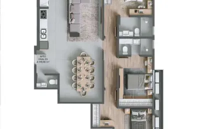 Apartamento com 3 quartos à venda na Rua Allan Kardec, 120, Agronômica, Florianópolis