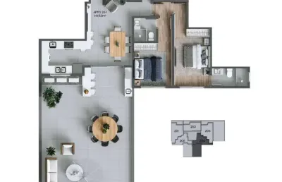 Apartamento com 2 quartos à venda na Rua Allan Kardec, 120, Agronômica, Florianópolis
