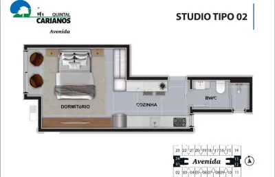 Kitnet / Stúdio à venda na Avenida Deputado Diomício Freitas, 3278, Carianos, Florianópolis