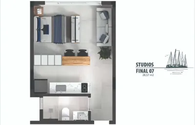 Kitnet / Stúdio à venda na Servidão Simões, 917, Centro, Florianópolis
