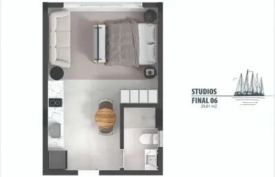 Kitnet / Stúdio à venda na Servidão Simões, 917, Centro, Florianópolis