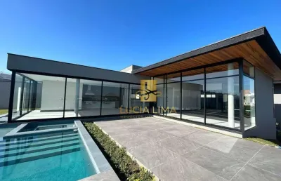 Sobrado espetacular, com 4 suítes à venda, 600 m² por r$ 6.450.000 - condomínio reserva do paratehy - são josé dos campos/sp