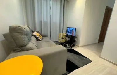 Apartamento aconchegante, aluga mobiliado,  1 dormitório, 39 m² por r$ 2.300/mês - jardim das indústrias - são josé dos campos/sp
