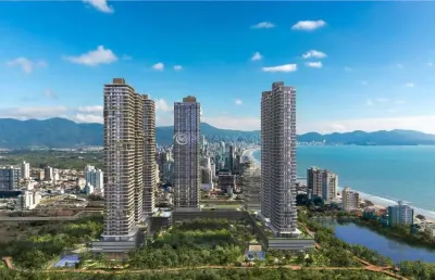 Alto padrão com 170m² privativos – piscinas, spa, padel e vista deslumbrante