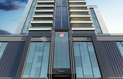 Apartamento com vista mar definitiva e 3 suítes no horizon palace – meia praia