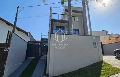 Sobrado triplex novo- com terreno - 169m² - atuba curitiba