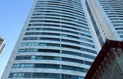 Apartamento na avenida boa viagem, alto padrão, mobiliado, 3 vagas