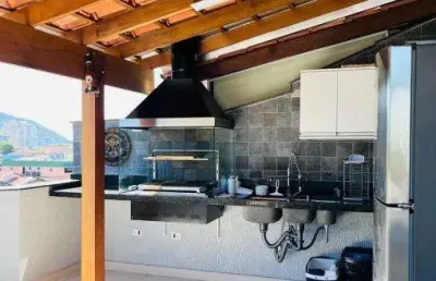 Cobertura com 4 quartos à venda no martim de sá, caraguatatuba  por r$ 800.000
