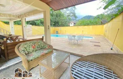 Casa em condomínio fechado com 5 quartos à venda no massaguaçu, caraguatatuba , 1100 m2 por r$ 1.850.000