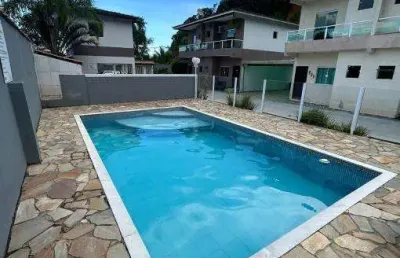 Casa em condomínio fechado com 3 quartos à venda no massaguaçu, caraguatatuba , 183 m2 por r$ 430.000