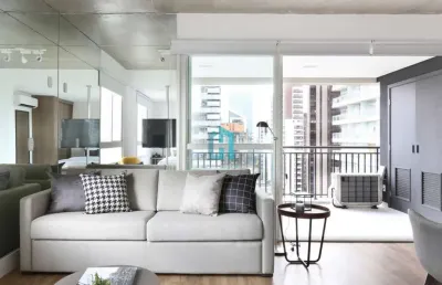 Apartamento com 1 quarto para alugar na rua jean peltier, 311, brooklin, são paulo por r$ 4.800