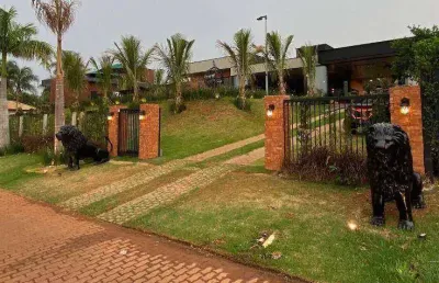 Rancho com 5 dormitórios à venda, 460 m² por r$ 3.500.000,00 - condomínio enseada azul ii - fronteira/mg