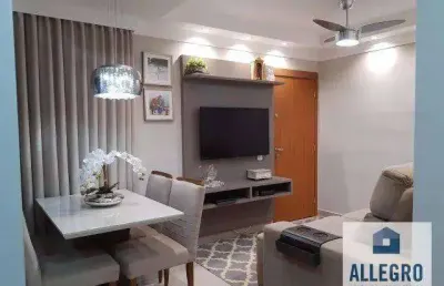 Oportunidade imperdível no parque rio das flores com 2 dormitórios e 1 vaga de garagem / próximo a av dr ernani pires!!