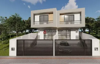 Lindos sobrados geminados no bairro nova brasília em brusque-sc