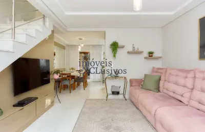 Casa em condomínio fechado com 3 quartos à venda na rua joão dembinski, 515, campo comprido, curitiba por r$ 1.190.000