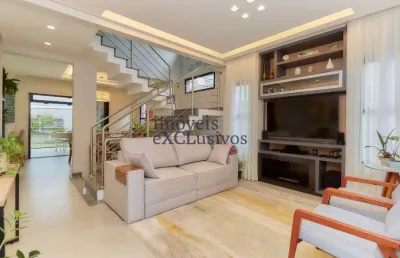 Casa em condomínio fechado com 3 quartos à venda na rua luiz tramontin, 1651, campo comprido, curitiba por r$ 2.080.000