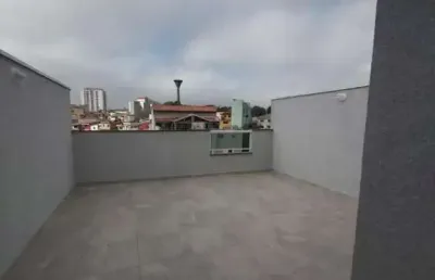 Cobertura para venda em santo andré, jardim santo andré, 2 dormitórios, 1 banheiro, 1 vaga