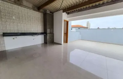 Cobertura para venda em santo andré, vila camilópolis, 2 dormitórios, 1 suíte, 3 banheiros, 2 vagas
