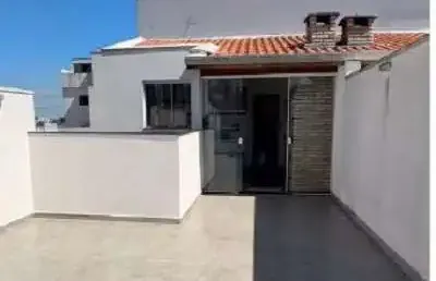 Cobertura para venda em santo andré, vila gilda, 2 dormitórios, 1 suíte, 3 banheiros, 2 vagas
