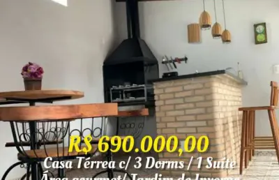 Casa 160m² c/ 3 dorms / 3 suites + area gourmet- jardim brasil - itupeva -sp