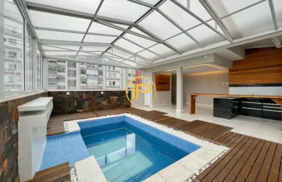 Batel point - cobertura batel/água verde, com 3 quartos, 1 suíte com closet, 3 vagas, 194 m²